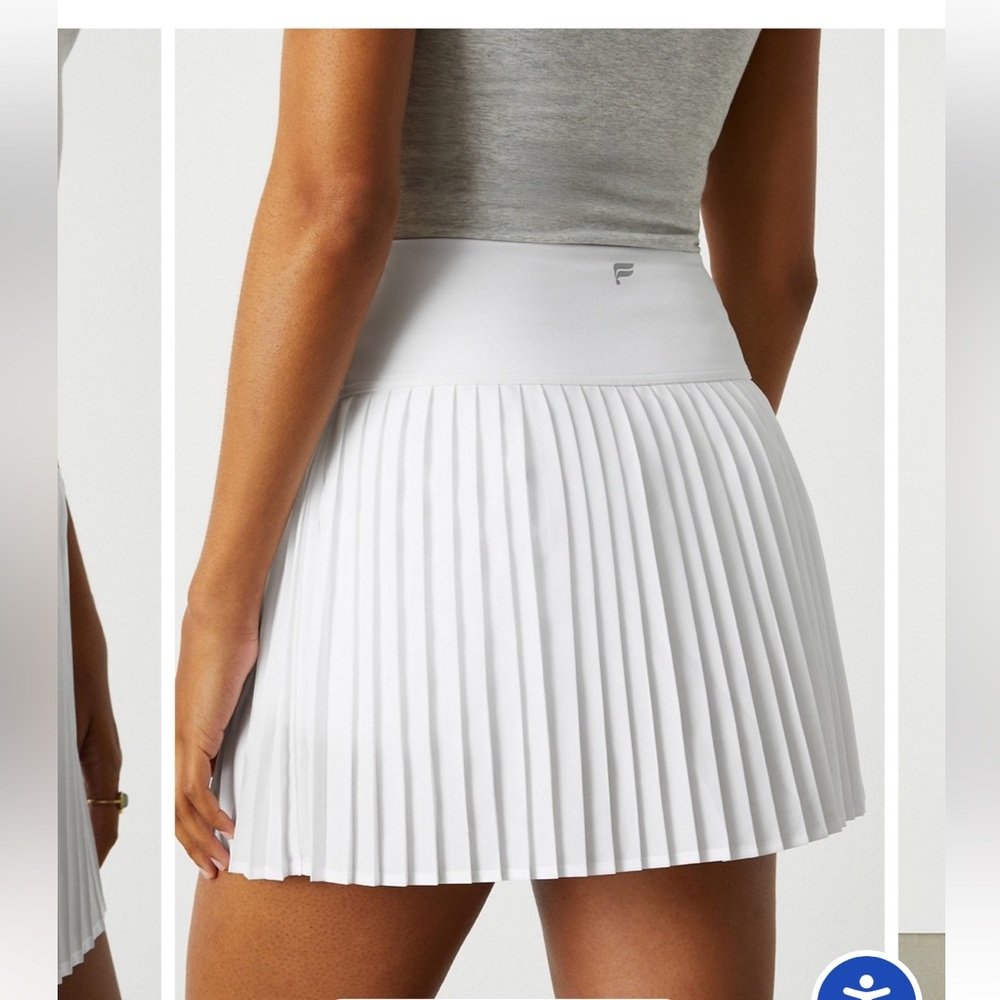 Fabletics Hot Shot Classic White Pleated Sporty Mini Skirt Women’s XS - Picture 3 of 13
